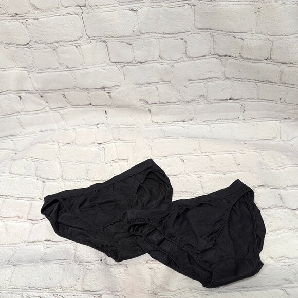 3 Pr VINTAGE (2000)‎ Victorias Secret Bikini NEW Med Black - Picture 5 of 5